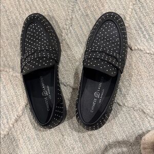 Chinese Laundry Black Studded Loafers